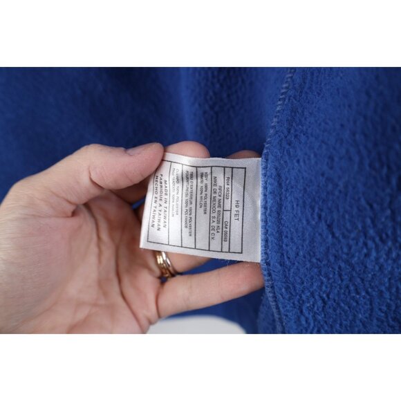 Vintage 90s Nike Womens Medium Travis Scott Mini Swoosh Fleece Vest Jacket Blue - Picture 10 of 14